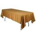 thumbnail image 3 of BalsaCircle 60" x 102" Gold Lamour Satin Rectangular Tablecloth Table Linen | 60x102" Washable Fabric Table Cloth Covers for Buffet Events Kitchen Dining Wedding Party Reception, 3 of 8