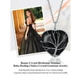 thumbnail image 5 of Bestyle Tree of Life Pendant Necklace for Women, Heart Healing Crystal Necklace Black Onyx Gemstone Birthday Christmas Gifts, 5 of 8
