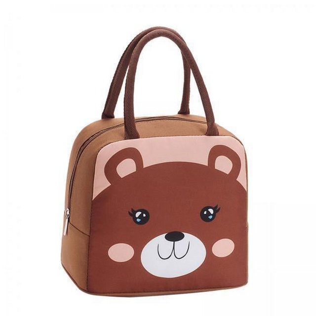 3x Bolsas de Almuerzo Aisladas Bolsa de Mano Bolsa de Almacenamiento Fresca Y Cálida Bolsa Refrigeradora de Alimentos Reutilizable Bolsa de Almuerzo O 3 piezas