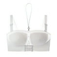 thumbnail image 5 of Bras for Women,Front Button Plus Size Seamless Strapless Bra Push Up Bra for and Use,Sports Bras for Women,White,XL, 5 of 8