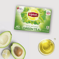 Lipton Green Tea, Caffeinated, Tea Bags 40 Count Box