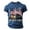 Blue, variant on ibiyuan America 250 Shirt Anniversary T Shirts for Man Mens White Tee Shirts Crewneck Short Sleeves Streetwear National Flag Print Basic Tees Workout Tops