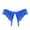 Blue, variant on Womens Underwear Ladies Panties Open File Slit Sex Lace Thong Low Waist Panties Comfortable