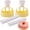 yellow, variant on Tozuoyouz 2 Pack Plastic Donut Cutters With Dipping Pliers Cutters Mold Maker Diy Baking Tool Non-Stick Donut Mould Cake Mould Pastry Tools Biscuits Hole Cutters Yellow