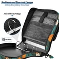 thumbnail image 4 of FORMRS Zipper Binder with Shoulder Strap 2-inch Ring 500 Sheet Capacity File Bag, Orange Leaves, 4 of 5