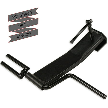 Cargo TieDown Strap Winder, Powder Coated Black. Flatbed Trailer Winch Strap Rollup. For Straps up to 4