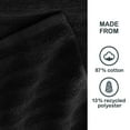 thumbnail image 5 of Mainstays Performance Cotton Bath Towel, Super Soft Quick Dry Fade Resistant, Solid Black, 5 of 8