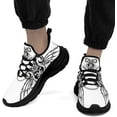 thumbnail image 6 of Coolcustomize Men's Skull Running Shoes Lightweight Breathable Cushion Sports Walking Sneaker Black Cool Workout Gym Training Tennis Shoes, 6 of 7