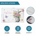 thumbnail image 6 of Happy Easter Rabbit Placemats Set of 6, Cute Bunny Spring Flowers Butterfly Placemats for Dining Table, Place Mats for Kitchen Tabletop, Waterproof Wipeable Dining Table Mats Set, 6 of 9