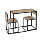 thumbnail image 3 of Juego de comedor de 3 piezas ilios innova estilo industrial, 3 of 9