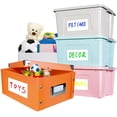 thumbnail image 1 of shiyou-80 Large Size Removable Customizable Blank Labels, Water/Oil/Tear Resistant, No Residue for Home Organization Projects, Bins, Kitchen Storage Containers, Desk Items(6”x 4”), 1 of 4