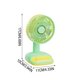 thumbnail image 3 of Mini ventilador de escritorio con batería recargable USB: ventilador pequeño y silencioso para escritorio de oficina, mesa de estudio o espacio de trabajo. Ventilador personal de bonito color carame, 3 of 6