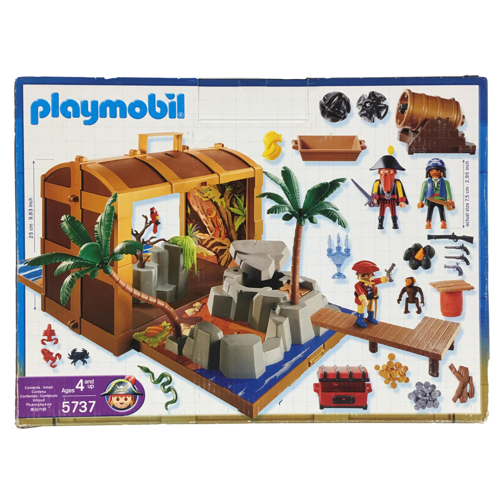 Playmobil Chest Crate Box tan With Lid Freight 