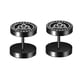 thumbnail image 2 of Pendientes de botón Pendientes redondos negros góticos con barra piercing joyería para Estilo N Yuyangstore Aretes, 2 of 8