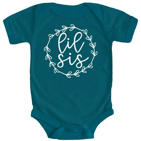 

Olive Loves Apple Big Sis Lil Sis T-Shirts and Bodysuits for Baby and Toddler Girls Sibling Outfits Oceanside Bodysuit 6 Months