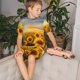 thumbnail image 4 of Fotbe Beautiful Golden Sunflower Field Pijama Estampada de 2 Piezas para Niños – Ropa de Dormir de Manga Corta Cómoda para Niños y Niñas, Camiseta y Shorts de Algodón-X-Large, 4 of 6