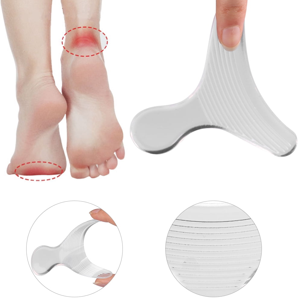 OTVIAP Silicone Heel Cushion,Heel Liner,1Pair Transparent Silicone Slipresistant Heel Shoe