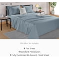 thumbnail image 3 of King Sheets Set Thread Count Sateen Weave Pc Long Staple Cotton Hotel Luxury Deep Pocket King Bed Sheets, 3 of 9