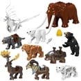 thumbnail image 3 of Caballero Medieval de venta única, caballos de guerra, lobos, osos de tigre, ciervo, dragón, Animal, juguete decorativo, bloque de construcción Moc, sillines de cuerda K039, 3 of 4