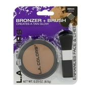 (4 Pack) L.A. Colors Bronzer & Brush, Glowing, 0.23 Oz (4 pack)