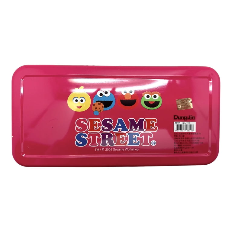 Sesame Street Pencil Box - Elmo and Friends Tin Pencil Case