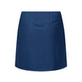 thumbnail image 5 of Womens Casual Sport Tennis Skirt - Elastic Waist 2-Layer Active Skort with Shorts Liner - Lightweight Polyester, S-XXL Sizes, 5 of 5