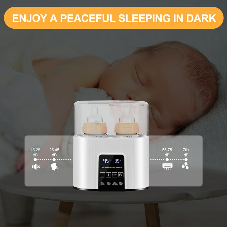 Baby Bottle Warmer, Lychee 4-in-1 Double Bottles Warmer & Sterilizer Fast  Milk Warmer Babies Food Heater/Defrost with LCD Touch Display & 48H  Accurate