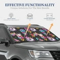 thumbnail image 7 of Picia Rainbow Unicorn And Cat Icecream 2 Piece Car Windshield Sun Shade Foldable | Foldable Sun Shield for Front Window Blocks UV Rays and Keeps Your Vehicle Cool-Medium, 7 of 7