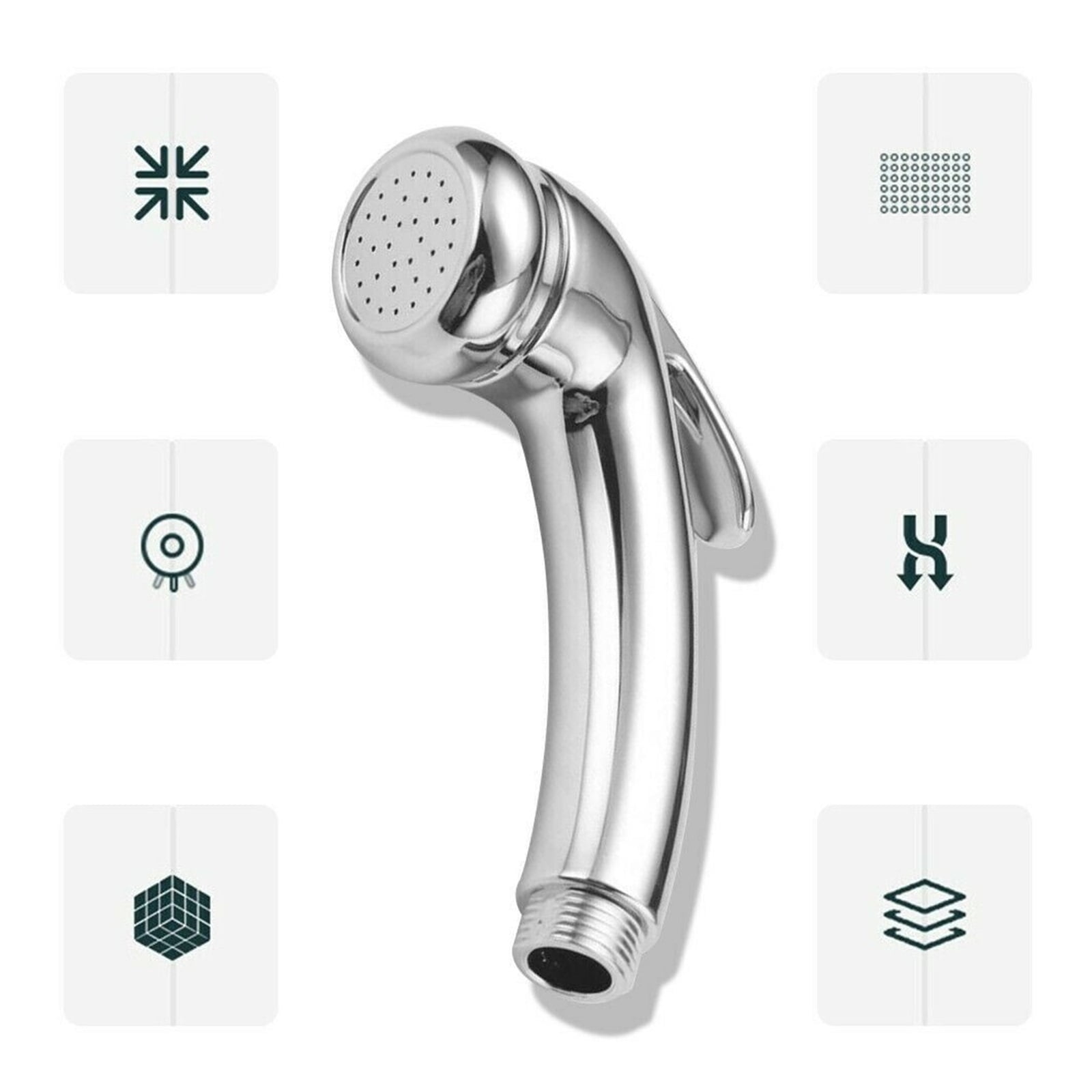 Motorhome Shower Head Trigger Shower Head Chrome Roma Switch Water Flow Hot Interior Accessories For Caravan Camping RV ,RV Universal Fit