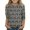 Light Gray, variant on Grblisyd Shirt for Teen Girls 3/4 Length Sleeve Round Neck Shirts Graphic Blouses Fall Winter Pullover Cute Tops