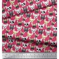 thumbnail image 3 of Soimoi Rayon Fabric Puppy Face Dog Print Fabric by Yard 56 Inch Wide, 3 of 3