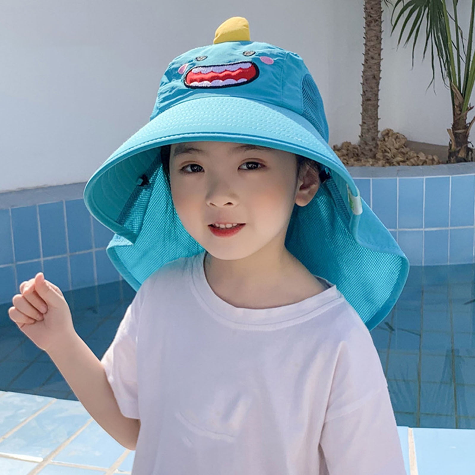 Baby Sun Hat With Neck Flap Hats For Boys Girls Bucket Beach Hat