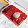 thumbnail image 6 of 1pc Santa Claus Pattern Absorbent Non-Slip Bathroom Thickened Flannel Rug Decor,Soft,Quick Drying,Suitable For Indoor/outdoor Use,Bathrooms,Bedrooms,Kitchens,Terrace,Laundry Rooms,16"x24", 6 of 9