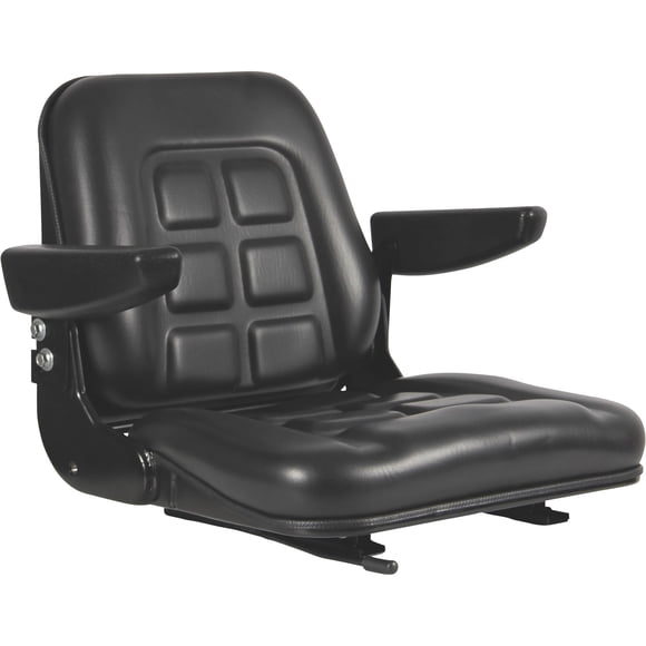Black Talon Universal Folding Bucket Seat with Armrests - Black, Model# 355000BK