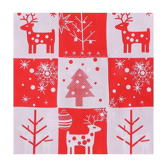 Servilletas navideñas, papel de alce para árbol de Navidad, papel para postres, servilletas a cuadros rojos y blancos, papel para bebidas, pasteles, ensaladas y frutas, vajilla, papel para almuerzos,