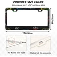 thumbnail image 3 of GZHJMY Gamepad License Plate Frame 2 Pack 2 Holes Car Aluminum License Plate Holder Automotive Parts Decoration Universal with Screw Caps Cover, 3 of 7