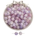 thumbnail image 1 of Cuentas de vidrio con forma de hielo a través de tinta que florecen con cuentas de oro, cuentas de vidrio hechas a mano, collar, pulsera, cadena, joyería, cuentas sueltas, accesorios, 1 of 5