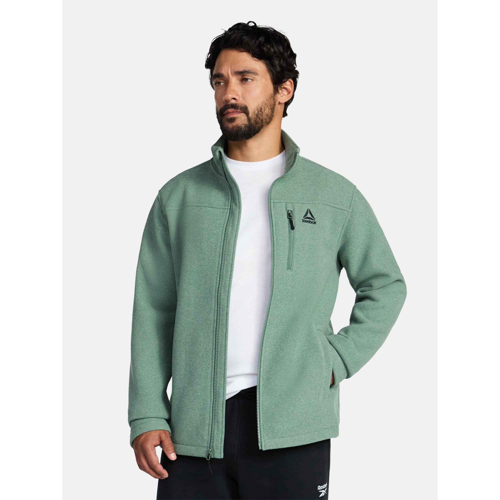 Reebok Men and Big Men's Fleece Zip Jacket, Sizes S-3XL