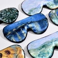 thumbnail image 3 of Van Gogh Printed Eye Mask Sunflower Shade Sleeping Eye Mask Vintage Portable High-Value Eye Masks, 3 of 4