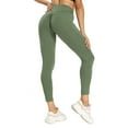 thumbnail image 2 of Sngxgn High Waist Leggings Full Length Soft Fabric High Waistband(AG,S), 2 of 5