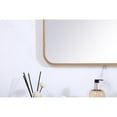 thumbnail image 5 of Soft corner metal rectangular mirror 30x48 inch in Brass, 5 of 5