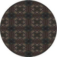 thumbnail image 1 of Ahgly Company Indoor Round Patterned Mid Gray Novelty Area Rugs, 6' Round, 1 of 6