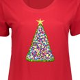 thumbnail image 3 of Christmas Tree Of Lights Women's Plus Size T-Shirt Holiday Decorations, 3 of 4