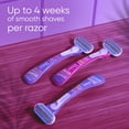thumbnail image 6 of Venus Miami Midnight Smooth Women's Disposable Razors, 3 ct, 6 of 10