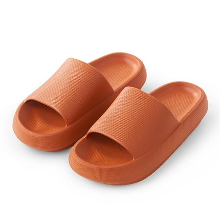 

Cloud Slippers for Women and Men | Pillow Slippers Bathroom Sandals | Extremely Comfy | Cushioned Thick Sole 35-36，G108897