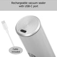 thumbnail image 3 of Basicwise Handheld Vacuum Sealer Machine with 24-pc Reusable Bags Food Storage Kitchen Organization Sous Vide Cooking Pantry Preservation Refrigerato, 3 of 6