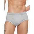 thumbnail image 2 of Calvin Klein Men's Cotton Classic Fit Brief -4 Pack, Heather Grey, XLarge, 2 of 2