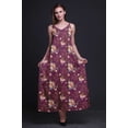 thumbnail image 2 of Bimba Rayon Floral Ladies Printed Backless Spaghetti Strap Long Maxi Evening Party Dress-Large, 2 of 4