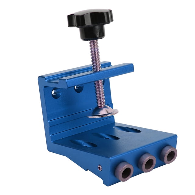 Plantilla para orificios de Bolsillo para Carpintería, Kit de Plantilla para orificios de Bolsillo de Aleación de Aluminio, Diseño Compacto, Liviano y Resistente con Tornillos