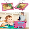 thumbnail image 2 of Dteck Kids Case For Samsung Tab A7 Lite 8.7" T220/T225,Shockproof Armor Rugged EVA Kickstand Case Kids Friendly Cover with Shoulder Strap for Galaxy Tab A7 Lite 8.7" 2021,Rose, 2 of 7